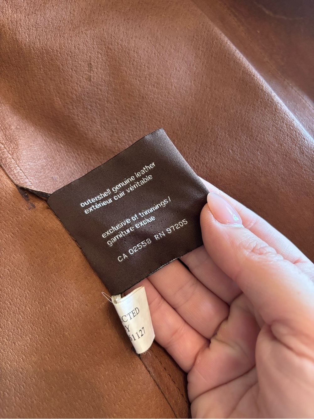 Danier Brown Suede Tie-Waist Leather Jacket - Picture 4 of 8